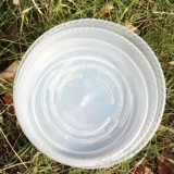 Утолщенная прочная прочная смола PP круглый утолщенный прозрачный поднос экологически чистый