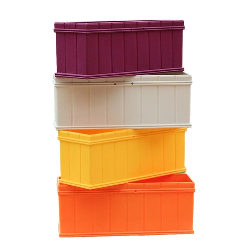 Цветочный горшок прямоугольный полимерный пластиковый балконный корыто для цветов большой прямоугольный сочный подоконник для овощей на открытом воздухе с сеткой