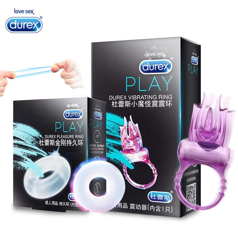 DUREX Vibrator Cockring Penis Cock Ring 2pcs for Man Delay E