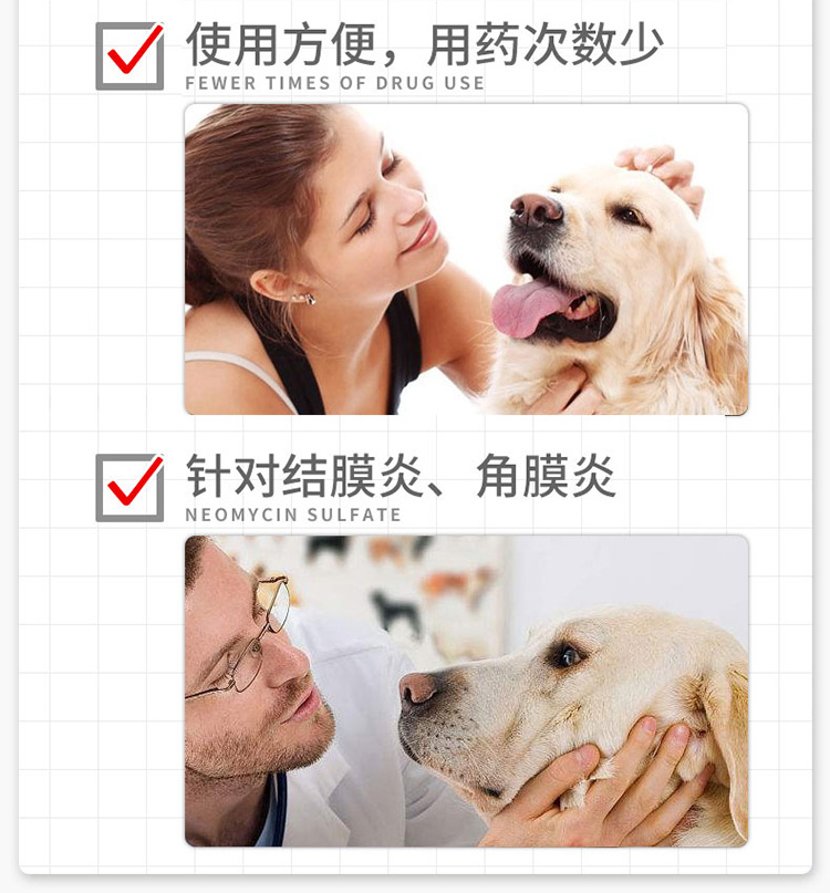 Golden Shield Runkang Pet Dog Cat Eye Potion Dog Eye Kháng khuẩn kháng viêm mắt Tear Drops Eye Drops Cat - Thuốc nhỏ mắt thuốc nhỏ mắt tobrex