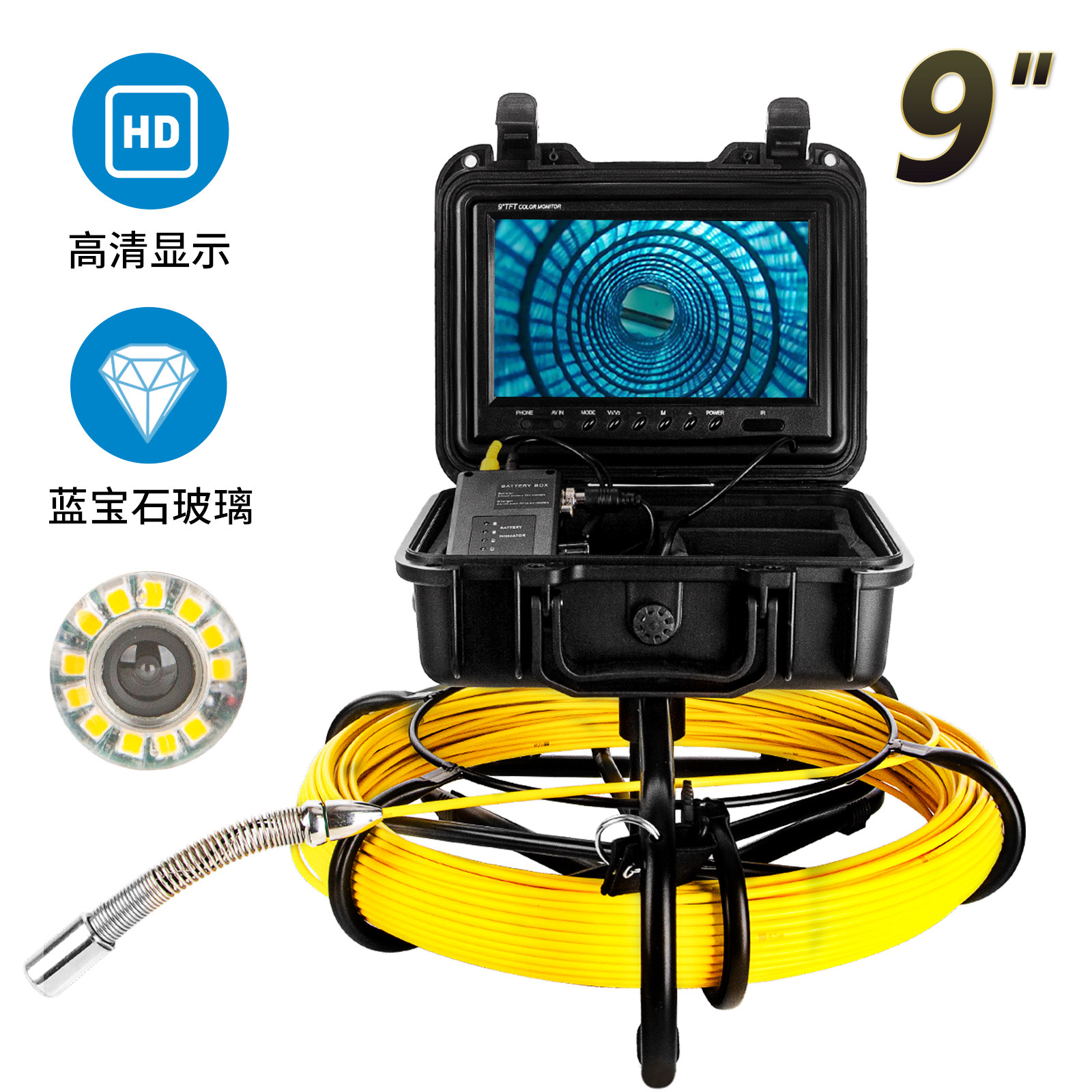 Senhope Industrial Municipal Engineering High-definition Pipe Endoscopic Self-Equilibrium Imaging 521HZ videography detector