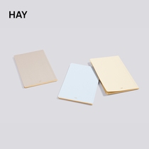 HAY Edge Notebook Gilded Silver Plated Edge Notebook Subhand Ledger BRIEF PURE COLOR