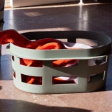 [Пятно] Корзина для стирки сена пустого чистого цвета корзины для хранения одежды грязная корзина