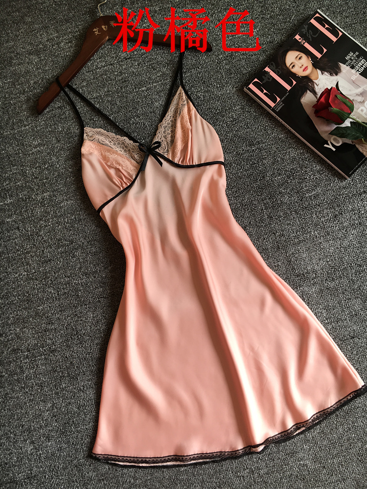 Sexy sling váy ngủ nữ mùa hè gợi cảm ren người phụ nữ quyến rũ đồ ngủ kích thước lớn váy ngủ dây váy dịch vụ nhà kiểu đầm đẹp