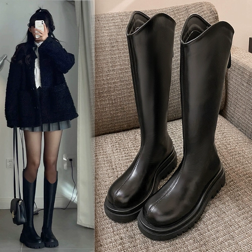 Martens, зимние высокие сапоги на платформе, 2023 года, популярно в интернете