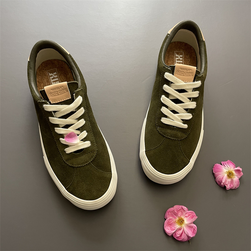 Todd Snyder Designer Collaboration Style 73 Olive Green Suede Unisex Retro Casual Shoes Skate Shoes