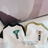 /Взрыв маленький милый/оригинальный самостоятельный осень собаки, контрастный цветовой резиновый свитер без бархатных базовых моделей