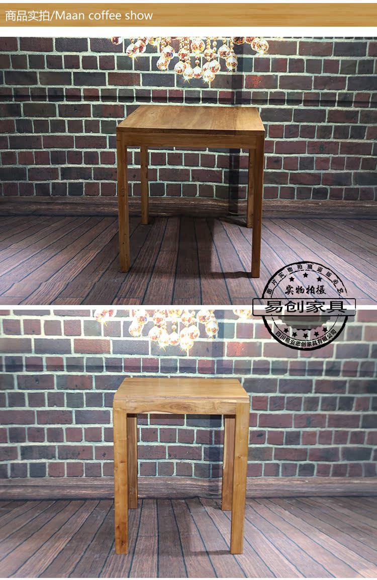 Man Cafe Bàn và Ghế Bistro Inn Tea House Old Elm Retro Old Old Board Board Sơn Bàn đôi miễn phí - Bàn bàn gấp học sinh