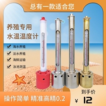 Seawater Thermometer Breeding Seafood Pond Special Test Water Temperature Meter Aquatic High Precision Waterproof Surface Water Temperature Meter Freshwater