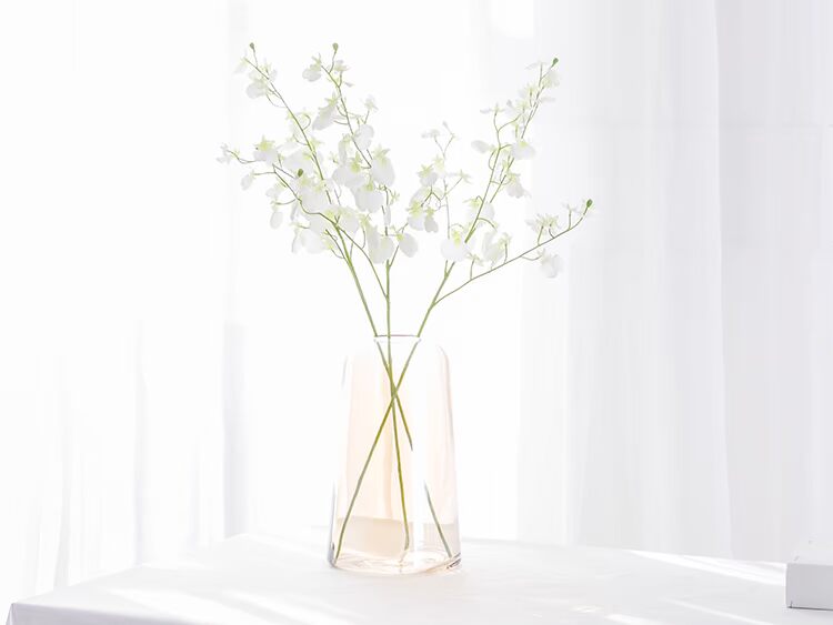 Bình thủy tinh sáng tạo Châu Âu tối giản thanh lịch nhà cắm hoa Juan hoa thủ công hoa Bắc Âu trang trí trang trí khách sạn - Vase / Bồn hoa & Kệ chậu ghép thông minh
