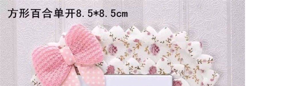 Декор для  выключателя 布艺开关贴双三开关保护套创意客厅卧室灯插座装饰闭火贴简约现代