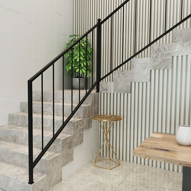 Nordic custom stair handrail duplex villa guardrail hand guardrail wrought iron home outdoor villa corridor fence