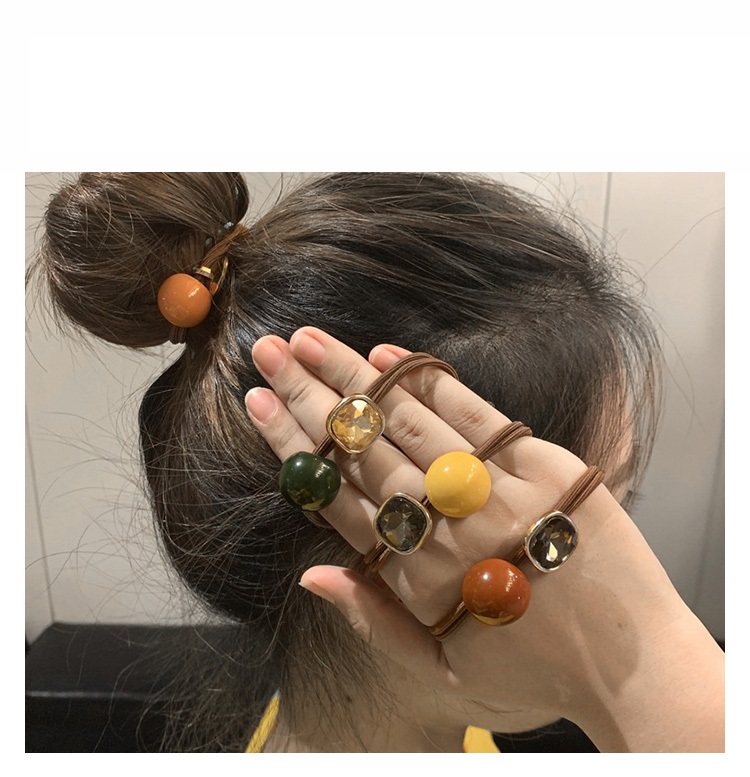 Nuevo Conjunto De Anillos De Pelo Salvaje Simple De Perlas Coreanas display picture 10