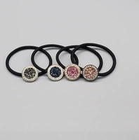 Phiên bản Hàn Quốc của viên kim cương tròn đầy đủ vòng tròn tóc nước bit dây tròn sáng bóng hoa 苞 dây tóc buộc tóc phụ kiện tóc phụ kiện tóc gần đây