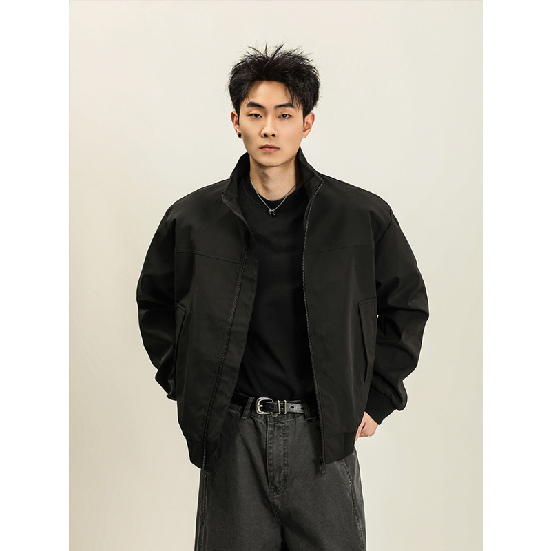 Shanyu American-Style Coach Jacket, Three-Proof Stand-Up Collar Windbreaker, Spring and Autumn Coat, Men's Workwear Ma1 Flight Jacket