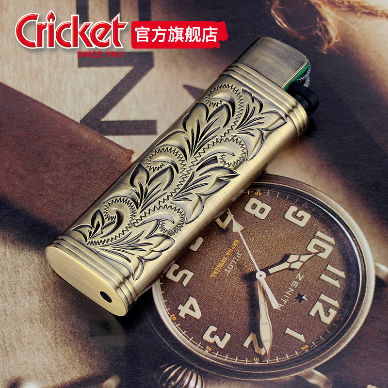Cricket grasshopper metal sleeve lighter anti-fall creative durable advertising custom made random liner