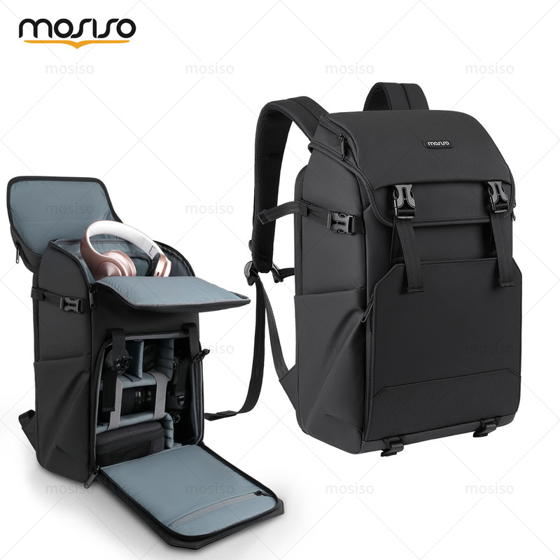 Mosiso Outdoor Photography Bag Is Suitable for Sony and Canon Slr Camera Bags, High-Looking Backpacks, Computer Backpacks