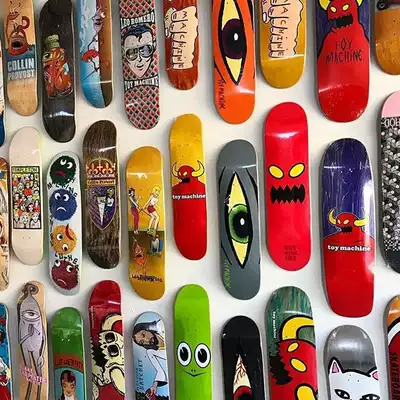 American imported skateboard board bakerToymachineSantaCruzGirl send sandpaper