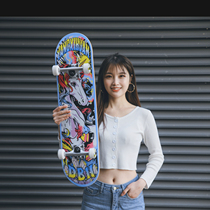 DBH4 0 Professional intermediate brush street action skills Double Alice Wang Yibo brother Adult children beginner skateboarding