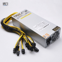 Chain force new small steel gun 2U2000W silent power supply rated 1800W single 12V server chassis