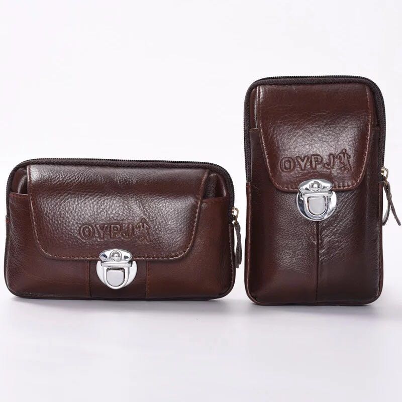 Túi da điện thoại di động 6 inch nam đeo thắt lưng đa chức năng treo dọc túi đeo lưng 5,5 inch Túi đeo ngang kiểu điện thoại di động túi đeo chéo nữ