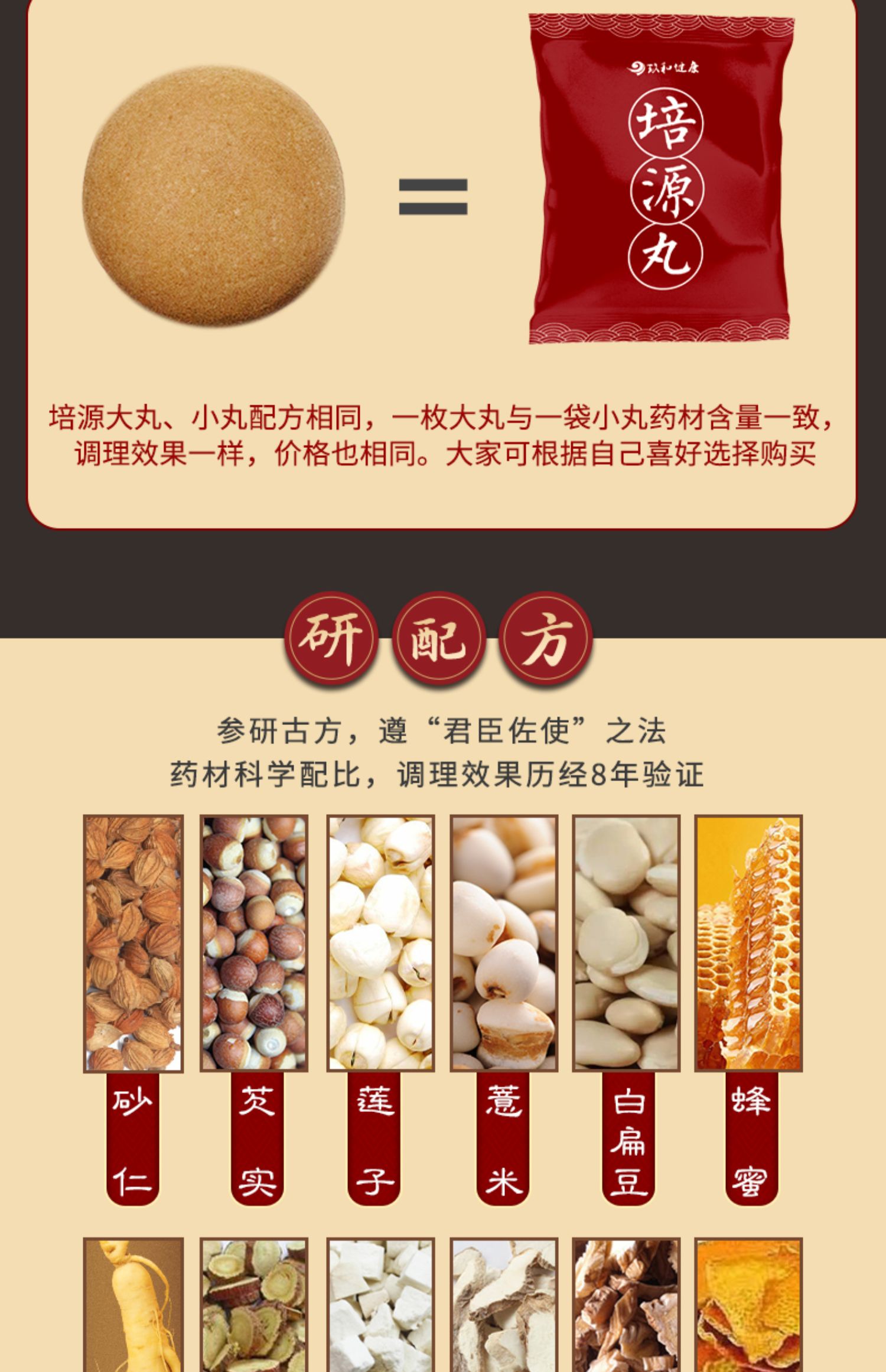 【玖和健康】培源丸健脾养胃茶200g