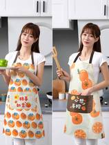 Newly launched apron for womens home kitchen waterproof and oil-proof summer model 2021 new style home cooking apron for mens catering