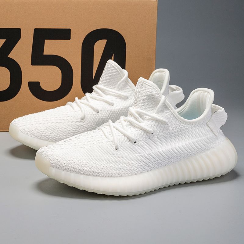 High Version All WhiteBinadi KANYE   YEEZY Star State Coconut shoes male 350 babysbreath Putian summer tide shoes Official website quality goods