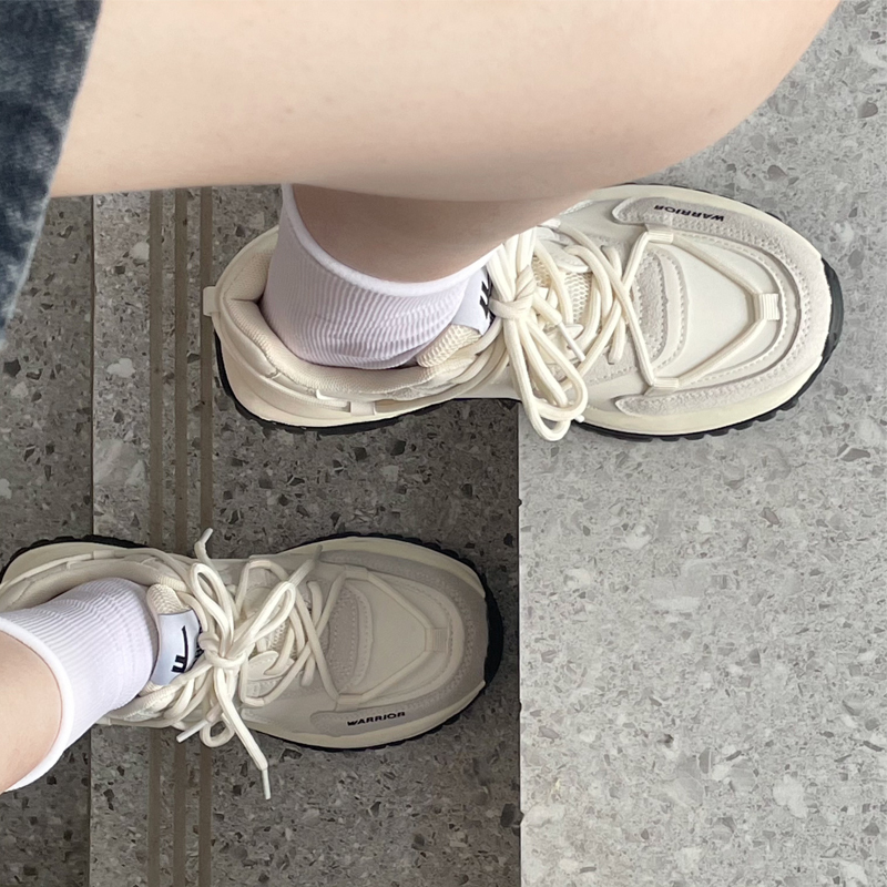 Warrior Sneakers Dad Shoes Women's Shoes 2026 New Model White Shoes Women's Thick-Soled Versatile Popular Autumn Ins Trend Warrior Sneakers Dad Shoes Women's Shoes 2026 New Model White Shoes Women's Thick-Soled Versatile Popular Autumn Ins Trend