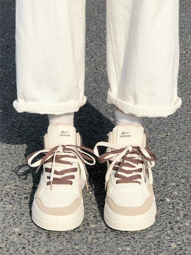 Warrior, демисезонная утепленная высокая белая обувь, кроссовки