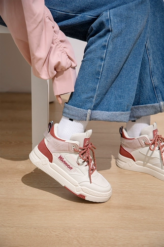 Warrior, высокие туфли, спортивные универсальные кроссовки, белая обувь на платформе, осенние