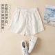 Quần âu 2019 mùa hè mới lanh cao cạp cao quần ống rộng cotton và quần short nữ bằng vải lanh mỏng cỡ lớn mỏng quần nóng - Quần short