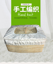 Handmade Woven Bread buns Steamed Bread Basket Willow cake Insulated Commercial Grass Woven to Steamed Bread for Home Kitchen Creativity