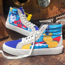 Iboni co-famous Carvans cartoon Mandarin duck mens shoes flagship canvas shoes mens Tmall shoes must buy