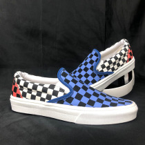 Iboni joint name Park Vance a pedal breathable cloth shoes mens plaid shoes cover foot canvas shoes Korean version