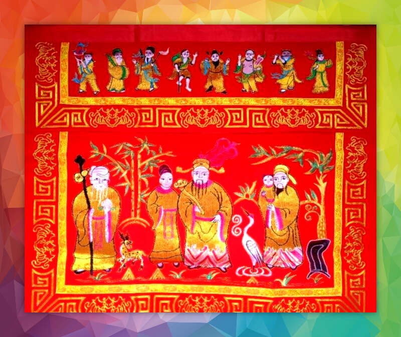 Jinyu full hall table skirt tablecloth for table round word gold thread embroidery lotus dragon head Buddha hall Buddha front decoration table surround table surround