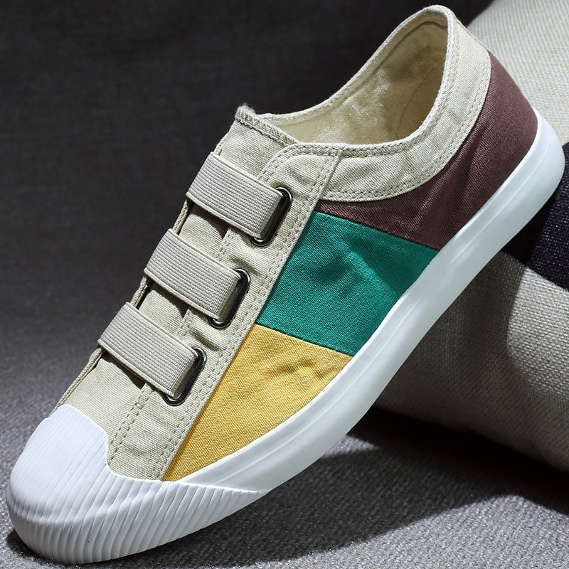 Men's shoes canvas shoes flat shoes 2022 new slip-on casual trendy shoes autumn old Beijing men's cloth shoes