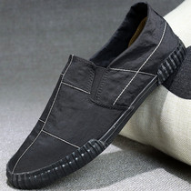 Cloth shoes men summer pedal canvas shoes breathable lazy lazy casual men shoes autumn 2021 New Old Beijing shoes