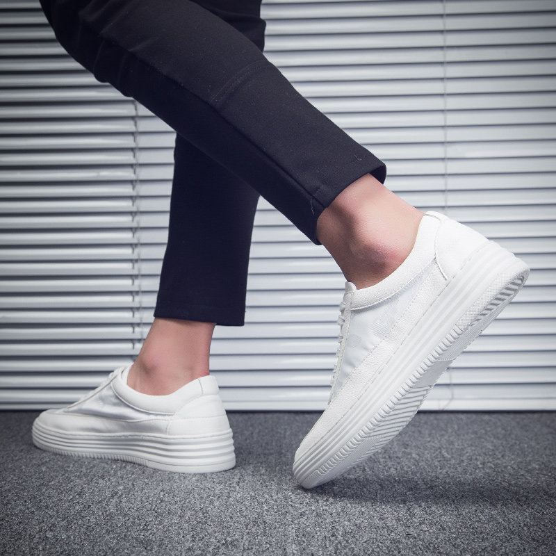 Men's shoes Summer breathable art Little white shoes Men's Korean version Trend shoes men's wave shoes 100 hitch casual shoes men's board shoes