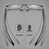 Pure Titanium Myopia Glasses for Men, Can Be Customized with Prescription, Ultra-Light Half-Frame Glasses, Photochromic, Astigmatism, Men's Myopia Glasses, Men's Style