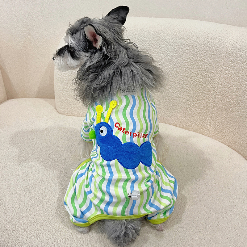Heyelf French Bulldog Clothes Schnauzer Four-Legged Outfit Pet Autumn and Winter Clothing Bichon Teddy Jumpsuit Dog Warm Sweatshirt