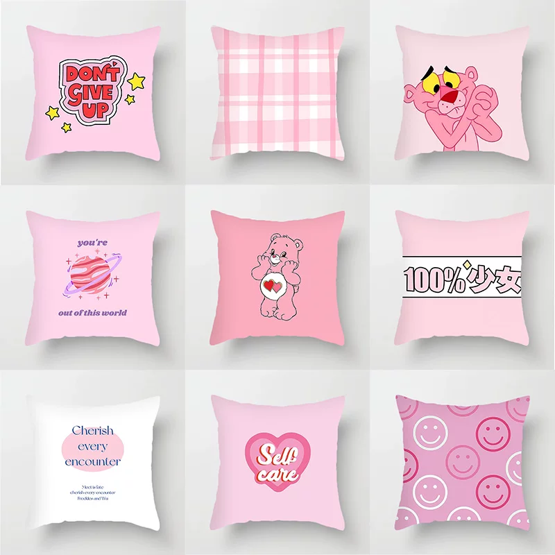 Summer cartoon pillow, pillowcase, sofa for sleep, Birthday gift