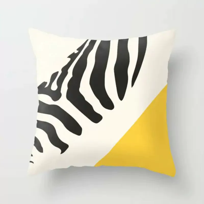 Fresh pillow, pillowcase, square sofa, Nordic style