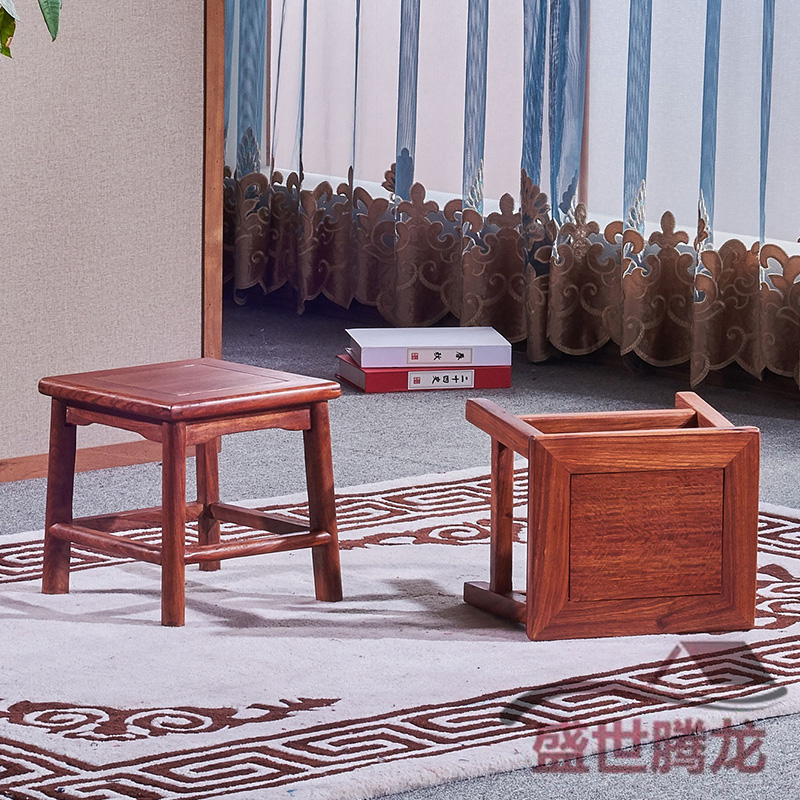 Special offer mahogany stool hedgehog red sandalwood small square stool solid wood small stool adult shoe stool coffee table low stool