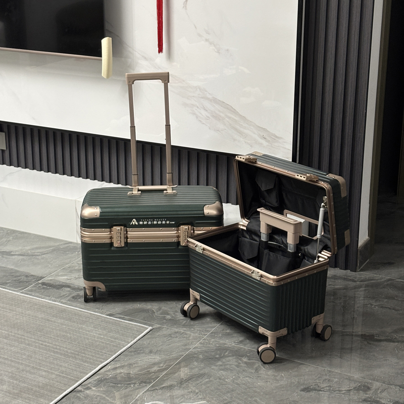 Her Yanzhi Mobile Global Beauty Industry Flip-Top Aluminum Frame Trolley Case with Universal Wheels and Password Lock Suitcase 20inch Toolbox Her Yanzhi Mobile Global Beauty Industry Flip-Top Aluminum Frame Trolley Case with Universal Wheels and Password Lock Suitcase 20inch Toolbox