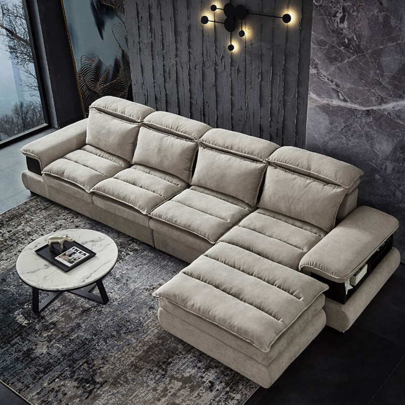 Light luxury fabric sofa two people Nordic simple modern living room small apartment removable and washable latex sofa combination