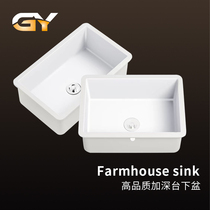 Palace Balcony Ceramic Square approfondir Bassin Laundry Pool Single Basin Kitchen Sink Basin Super Deep Embedded Bathroom