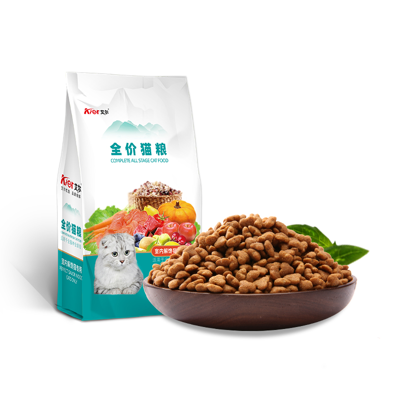 Aier cat food indoor greedy cat 500g to remove hair ball nutrition beauty hair pick mouth adult cat kitten universal type