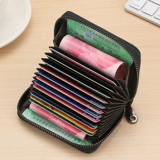 Антимагнитный картхолдер подходит для мужчин и женщин с молнией, вместительный и большой маленький бумажник