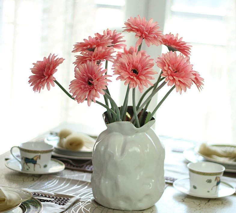 Hoa đồng tiền mô phỏng bó hoa hướng dương hoa nhựa trang trí nội thất hoa phòng khách hoa giả hoa lụa đơn hoa - Hoa nhân tạo / Cây / Trái cây